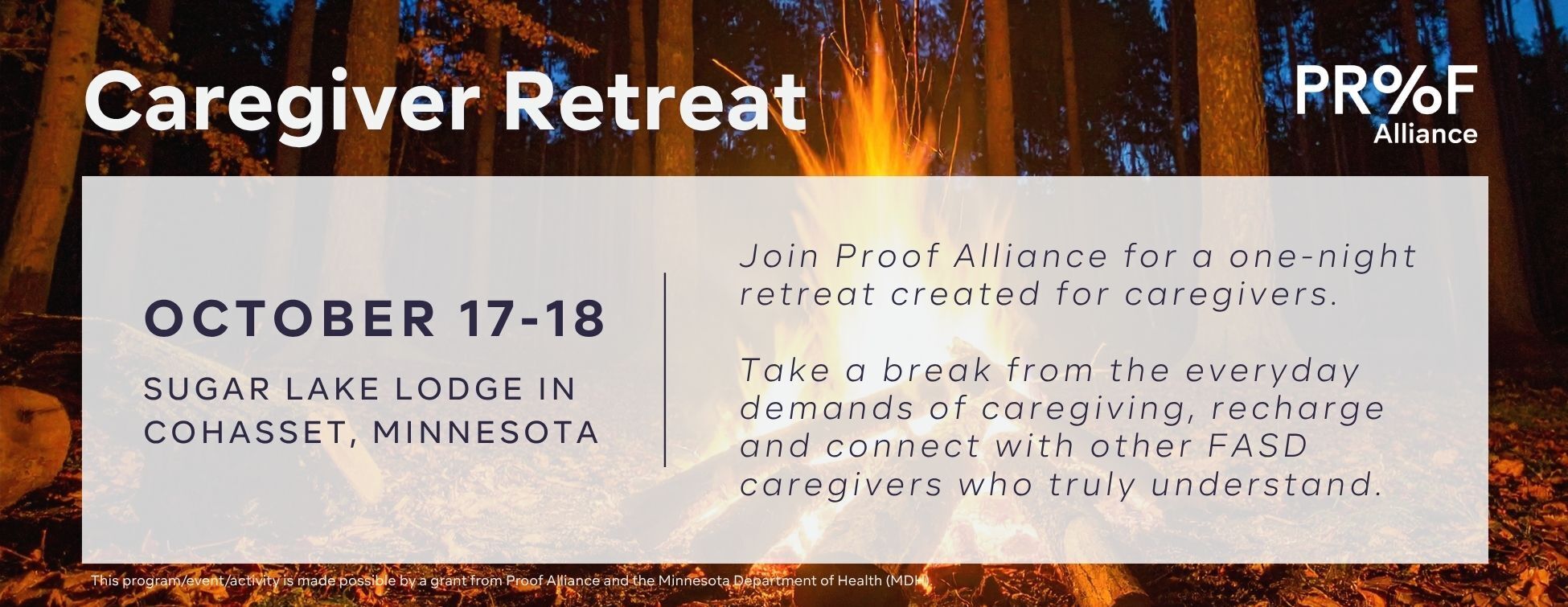Proof Alliance Caregiver Retreat 2026